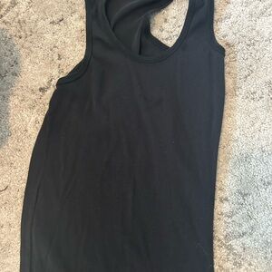 West Loop Black Fitted Sleeveless Maxi Dress